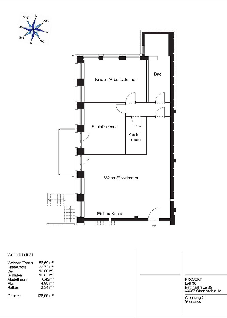 Hochwertige 3-Zimmer-Loft-Wohnung – 63067 Offenbach(Offenbach am Main) – Vorschaubild 28