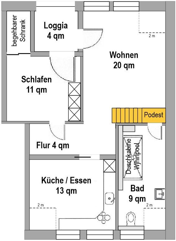 Helle voll möblierte Maisonette-Wohnung auf 2 Ebenen in ruhiger Lage in Hamburg-Eidelstedt – Pflugacker 17 b, 22523 Hamburg(Eidelstedt) – Vorschaubild 41