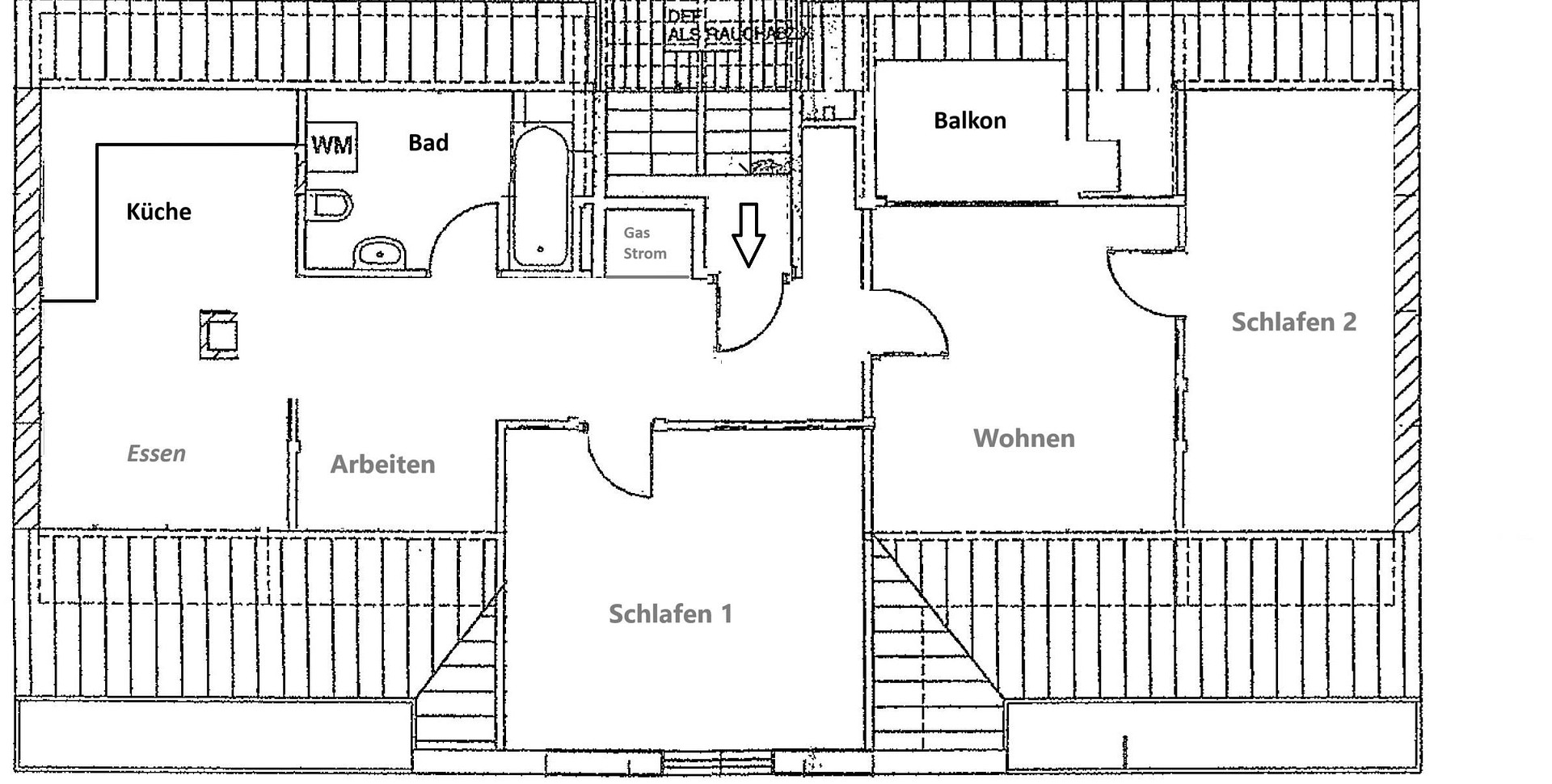 Wunderschöne 3 Zi Dachgeschoss Wohnung mit Balkon und Küche – Konradstr., 90429 Nürnberg(Muggenhof) – Vorschaubild 16