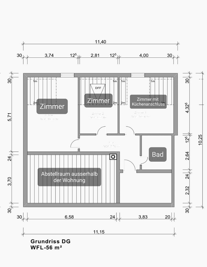 2,5-Zimmerwohnung in der Südweststadt – Kaiser-Friedrichstr. 32, 75172 Pforzheim – Vorschaubild 15
