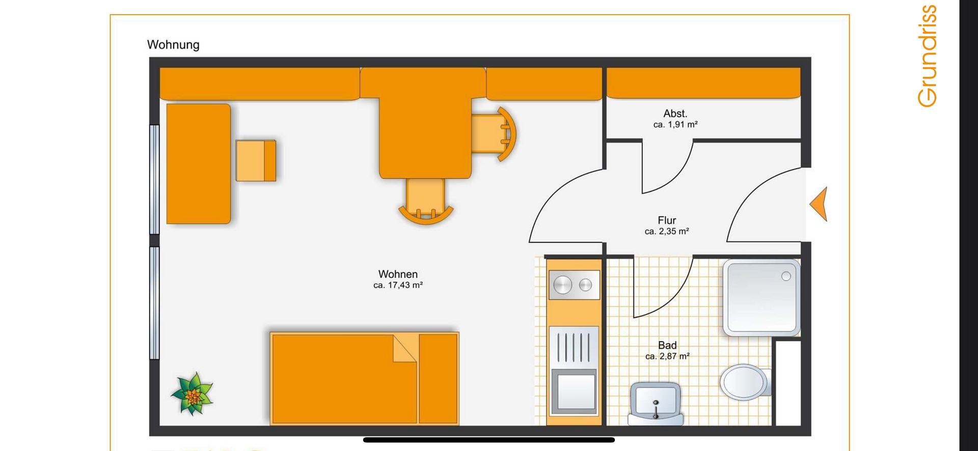 Modernes, frisch saniertes und möbliertes Apartment zum Wohlfühlen – Sielkamp 7A, 38112 Braunschweig – Vorschaubild 12