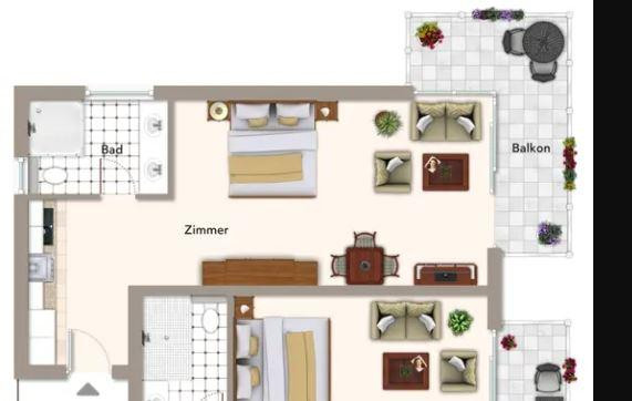 Zweit- oder Erstwohnsitz Apartment Wohnung, möbliert, voll ausgestattet, einziehen wohlfühlen – Amalienbadstraße 37, 76227 Karlsruhe(Durlach) – Vorschaubild 21