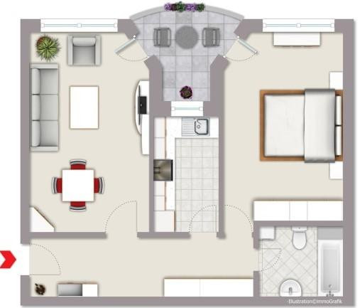 sanierte - 2 Zi WHNG nähe UKM in MS Gievenbeck inkl. TG Stellplatz + Loggia – Schöppingenweg 109, 48149 Münster(Gievenbeck) – Vorschaubild 13
