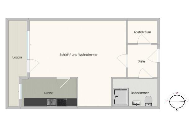 Möblierte Appartement in ruhiger Lage mit Balkon und Aufzug – Adlerstr. 46, 40882 Ratingen(Homberg) – Vorschaubild 21