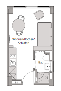 Modernes teilmöbiliertes Apartment zu vermieten - Neubau/Erstbezug – Foto 12