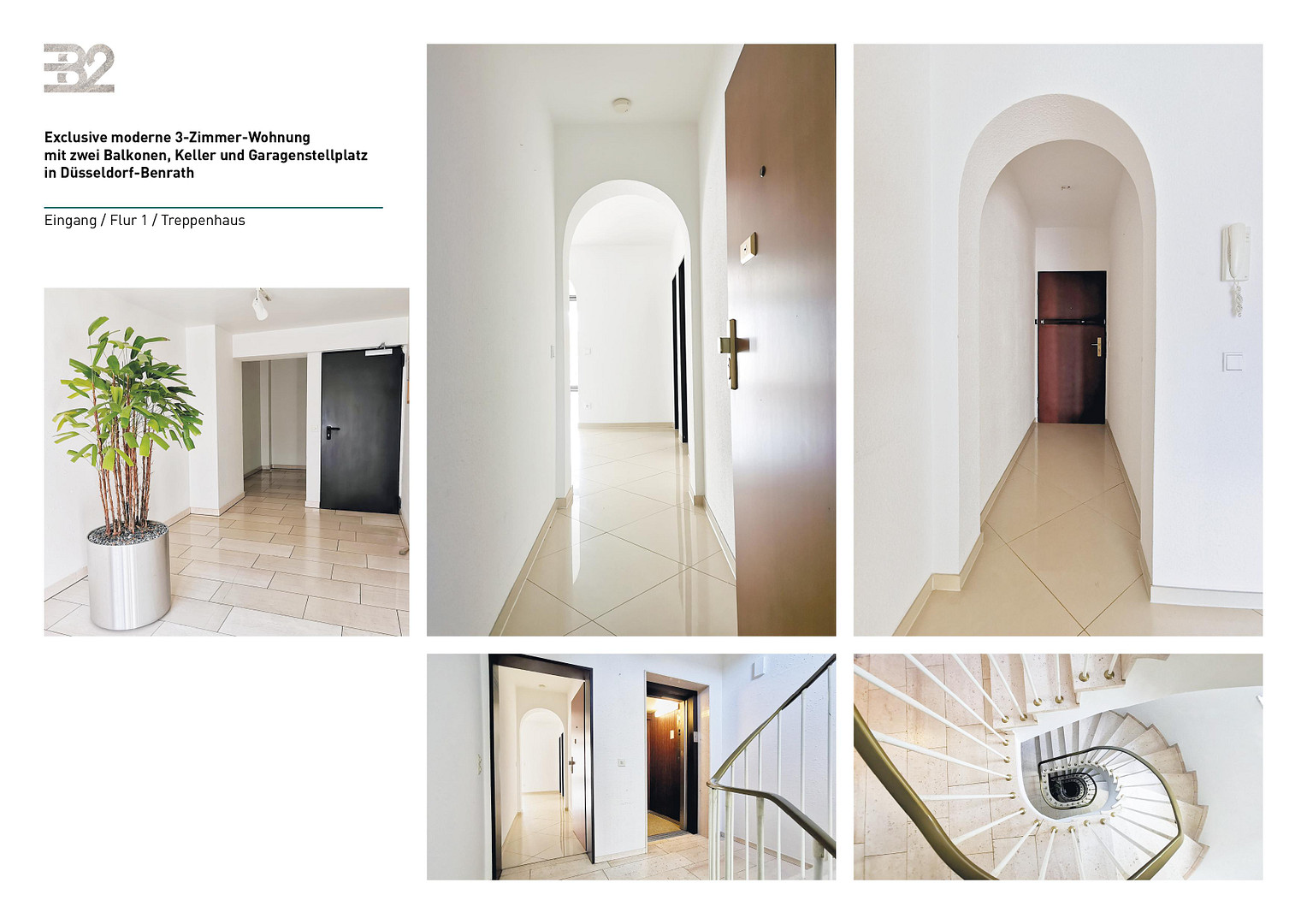 Moderne 3-Zimmer-Wohnung mit zwei Balkonen, Keller und Garagenstellplatz in Düsseldorf-Benrath – 40597 Düsseldorf Benrath(Benrath) – Vorschaubild 7