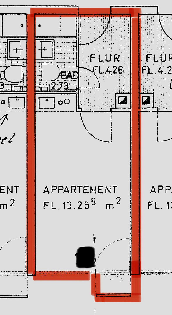 MAXVORSTADT, bezugsfreies renoviertes 1-Zimmer-Appartement mit Balkon – Türkenstraße, 80799 München(Maxvorstadt) – Vorschaubild 11