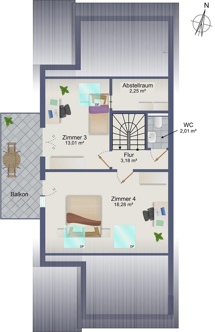 Familienfreundliche 5,5-Zi.-Maisonette in Ergenzingen – Balkon, TG-Stellplatz, ruhige Lage – Gäustraße 24, 72108 Rottenburg(Ergenzingen) – Vorschaubild 17
