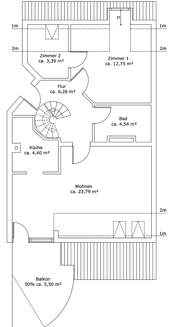 Helle 2,5-Zimmer-Galeriewohnung, möbliert, Südbalkon (Vermietung auf Zeit, all inclusive) – Axel-von-Ambesser-str. 9, 81371 München(Sendling) – Vorschaubild 16