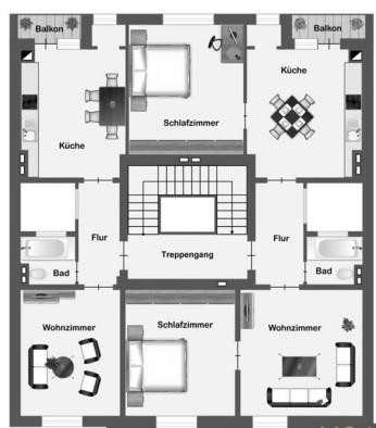 Charmante 2-Zimmer-Wohnung mit Balkon – frisch renoviert in zentraler Lage von Düsseldorf-Heerdt – 40549 Düsseldorf(Heerdt) – Vorschaubild 15