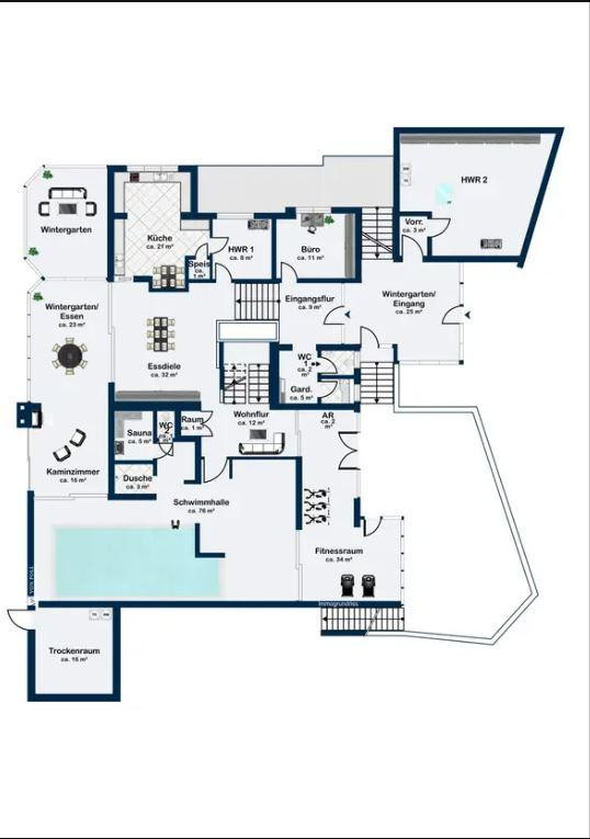 Großzügige Villa am Waldrand mit angrenzendem Bauland – Röthenbach an der Pegnitz(Haimendorf) – Vorschaubild 23