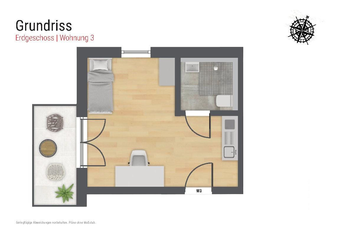 Studentenwohnung möbliert mit "All-In" Miete in Augsburg, Neubau – Rebhuhnstr. 11, 86179 Augsburg(Haunstetten) – Vorschaubild 7