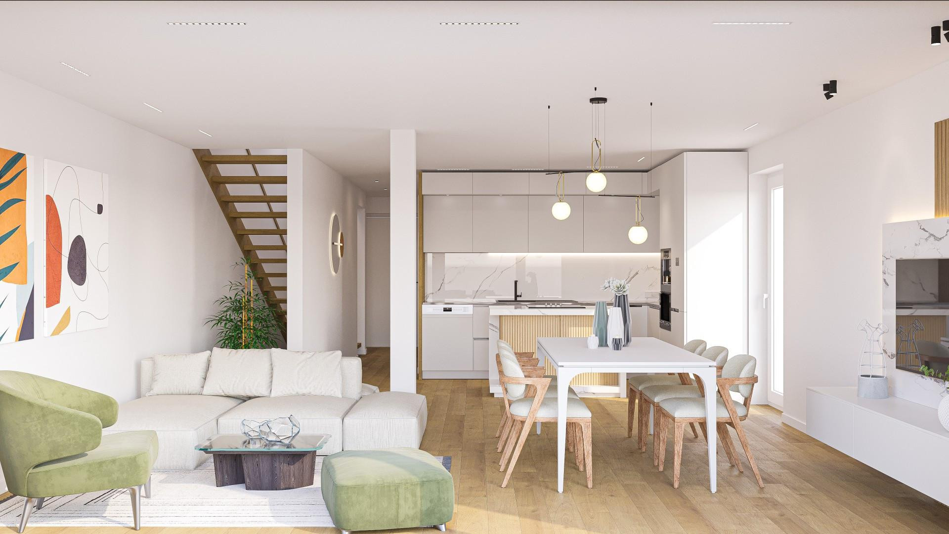 Attraktive 2 Zimmer Maisonettwohnung mit 2 Balkonen auf 2 Etagen mit viel Grün