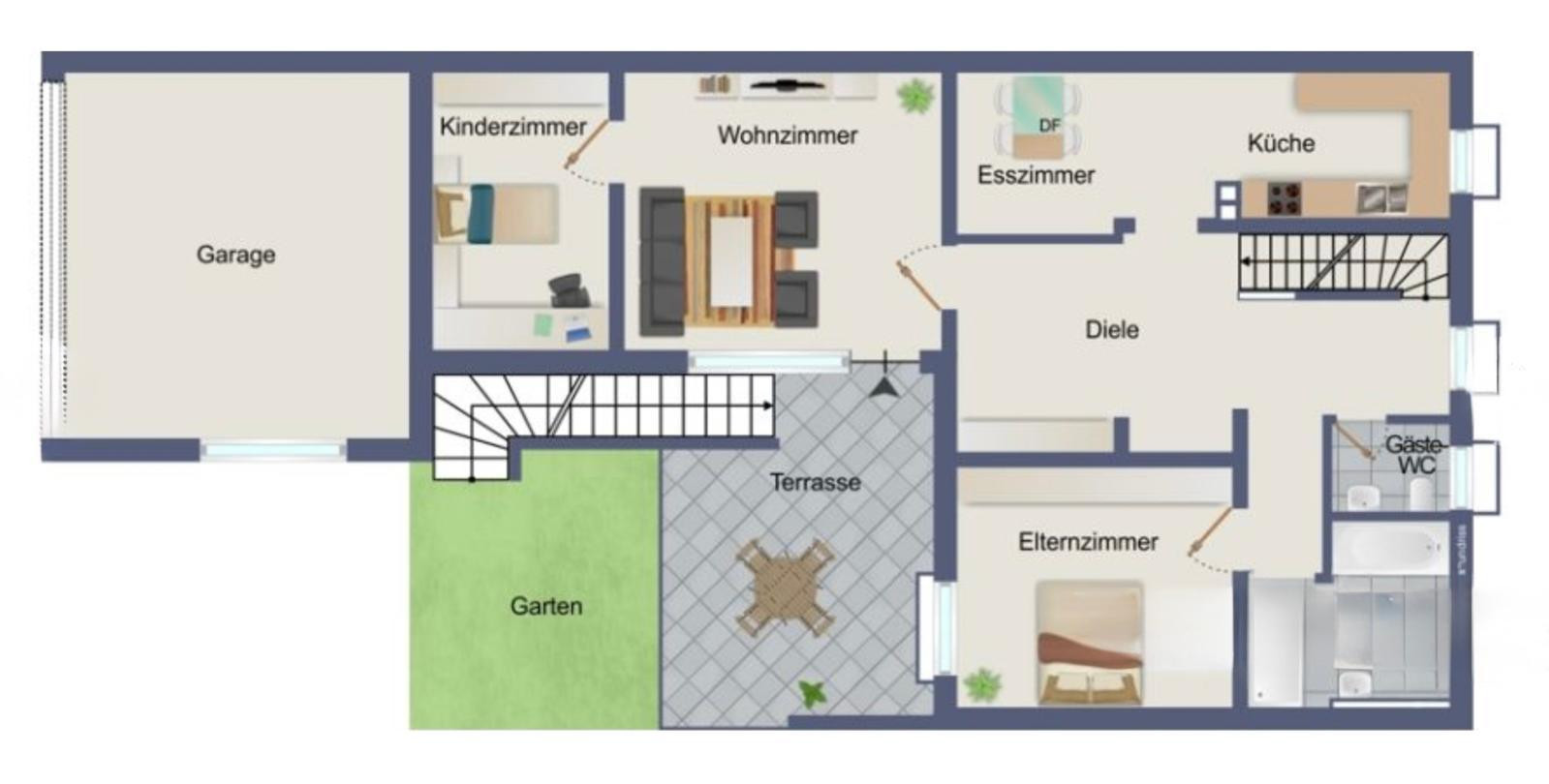 Schöner Bungalow als Ein- oder Zweifamilienhaus  -PROVISIONSFREI- – Ulmenweg 1/1, 75417 Mühlacker – Vorschaubild 39