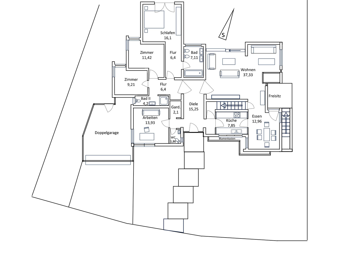 Architektenhaus in einzigartiger Lage mit großem Garten – Saarlouis – Vorschaubild 21