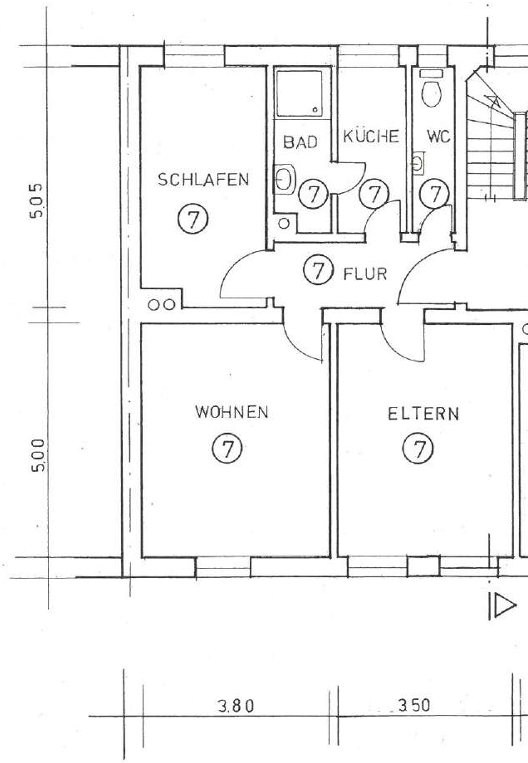 1A-Lage, altersgerechte exklusive 3-Zimmer-Altbau-Wohnung am Park – Foto 10