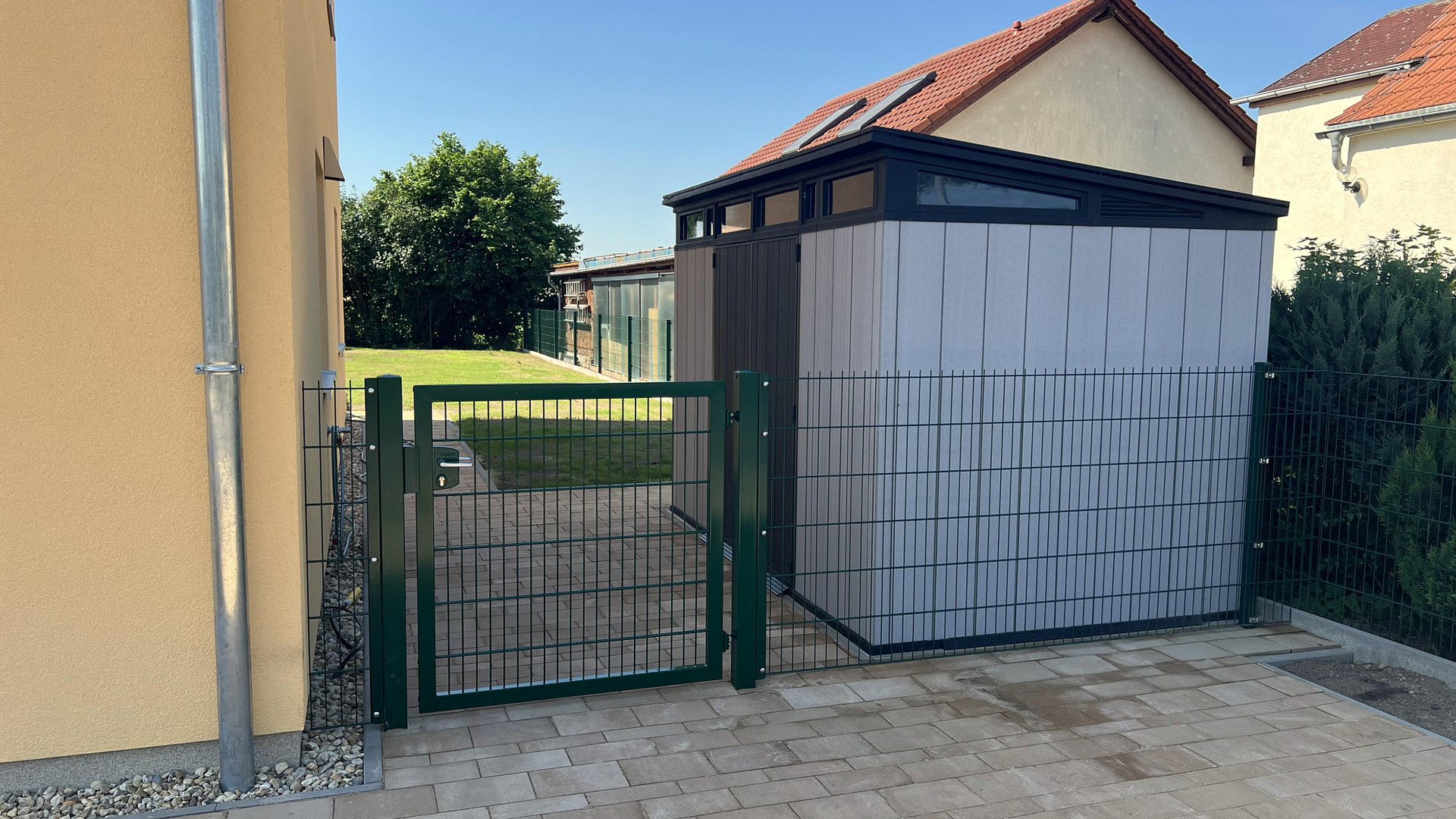 Ruhe mit Blick über Felder: Exklusives wohngesundes Plusenergie-Doppelhaus, S-Bahn fußläufig – An der Vogelweide 66, 4178 Leipzig(Rückmarsdorf) – Vorschaubild 5
