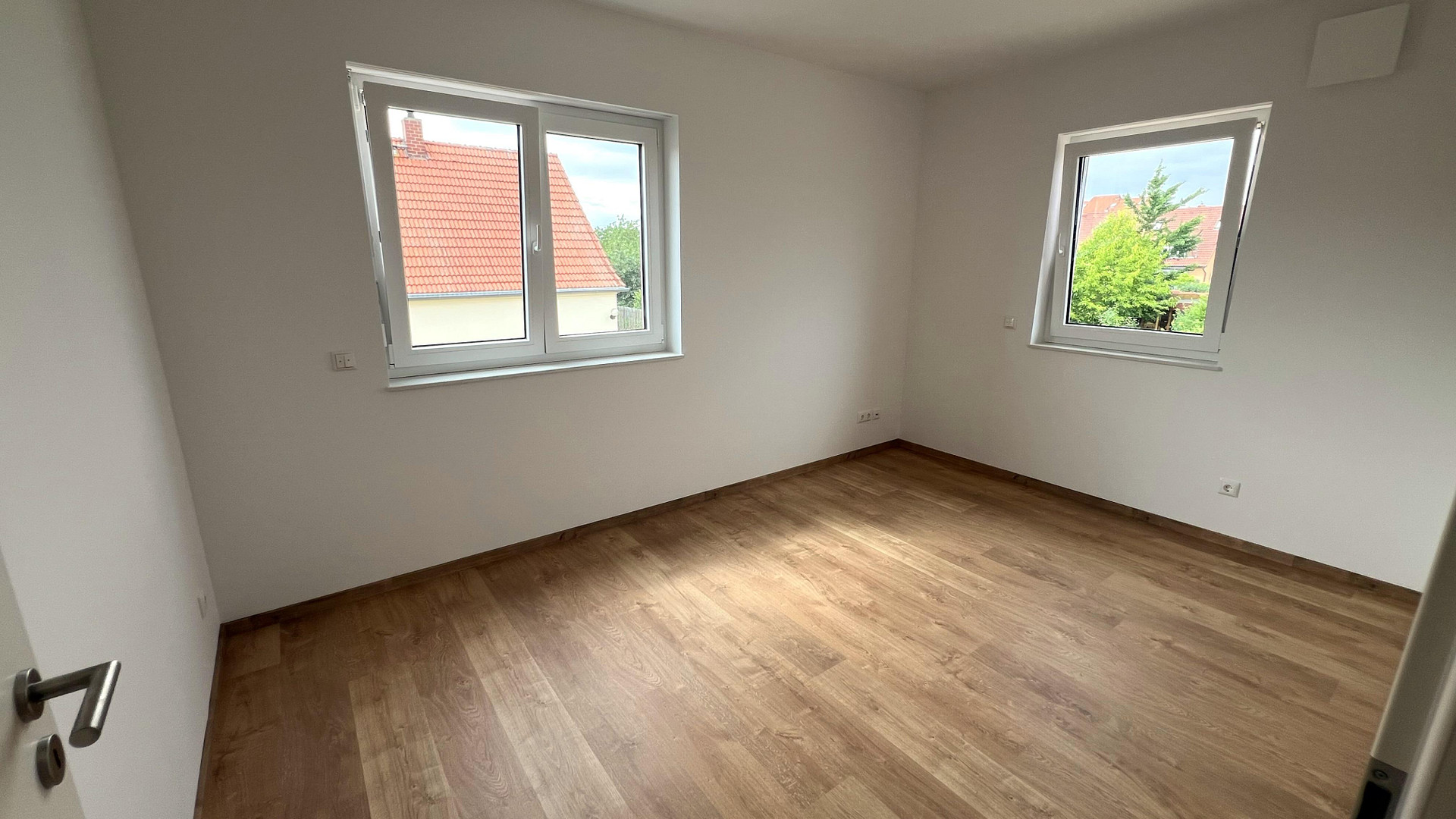 Ruhe mit Blick über Felder: Exklusives wohngesundes Plusenergie-Doppelhaus, S-Bahn fußläufig – An der Vogelweide 66, 4178 Leipzig(Rückmarsdorf) – Vorschaubild 15