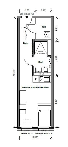 möblierte Neubauwohnung in zentraler Lage – Rudower Chaussee 32, 12489 Berlin(Adlershof) – Vorschaubild 11