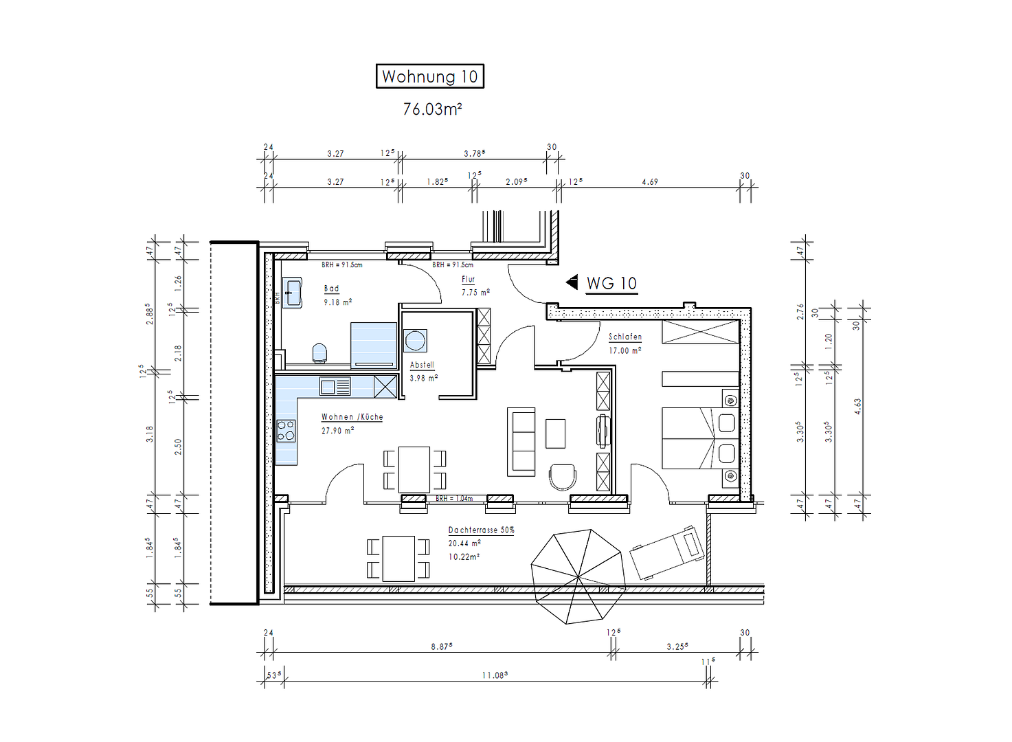 Penthouse über den Dächern von Osnabrück – Osnabrück – Vorschaubild 18