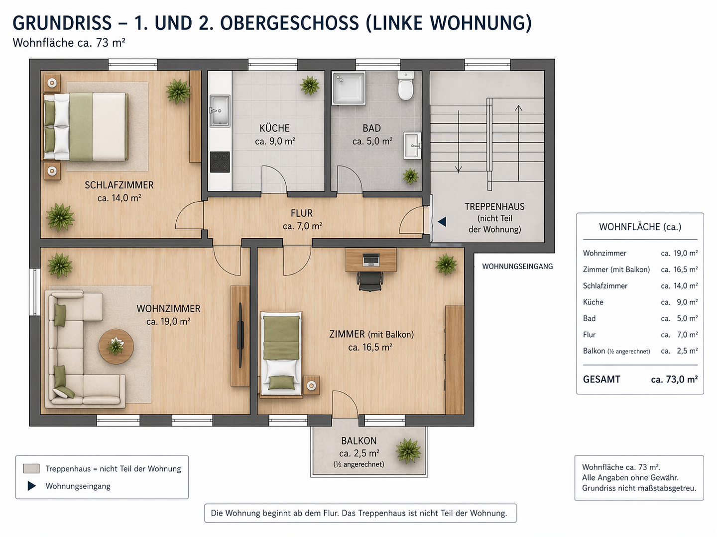 3-Zimmer-Wohnung mit neuer Einbauküche, Südbalkon & Stellplatz – Ansbacher Str. 26C, 91710 Gunzenhausen – Vorschaubild 13