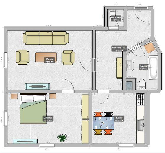 Schöne renovierte 2-Zi-Altbauwohnung, Küche mit  EBK in Bogen Zentrum – Stadtplatz 14, 94327 Bogen – Vorschaubild 7
