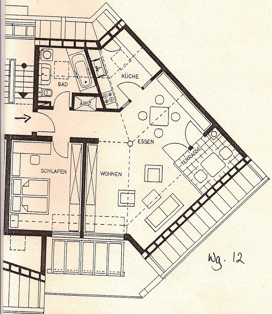 Traumhafte 2-Zi Dachgeschosswohnung mit Loggia im Grünen, freigestellt – Mainz – Vorschaubild 13