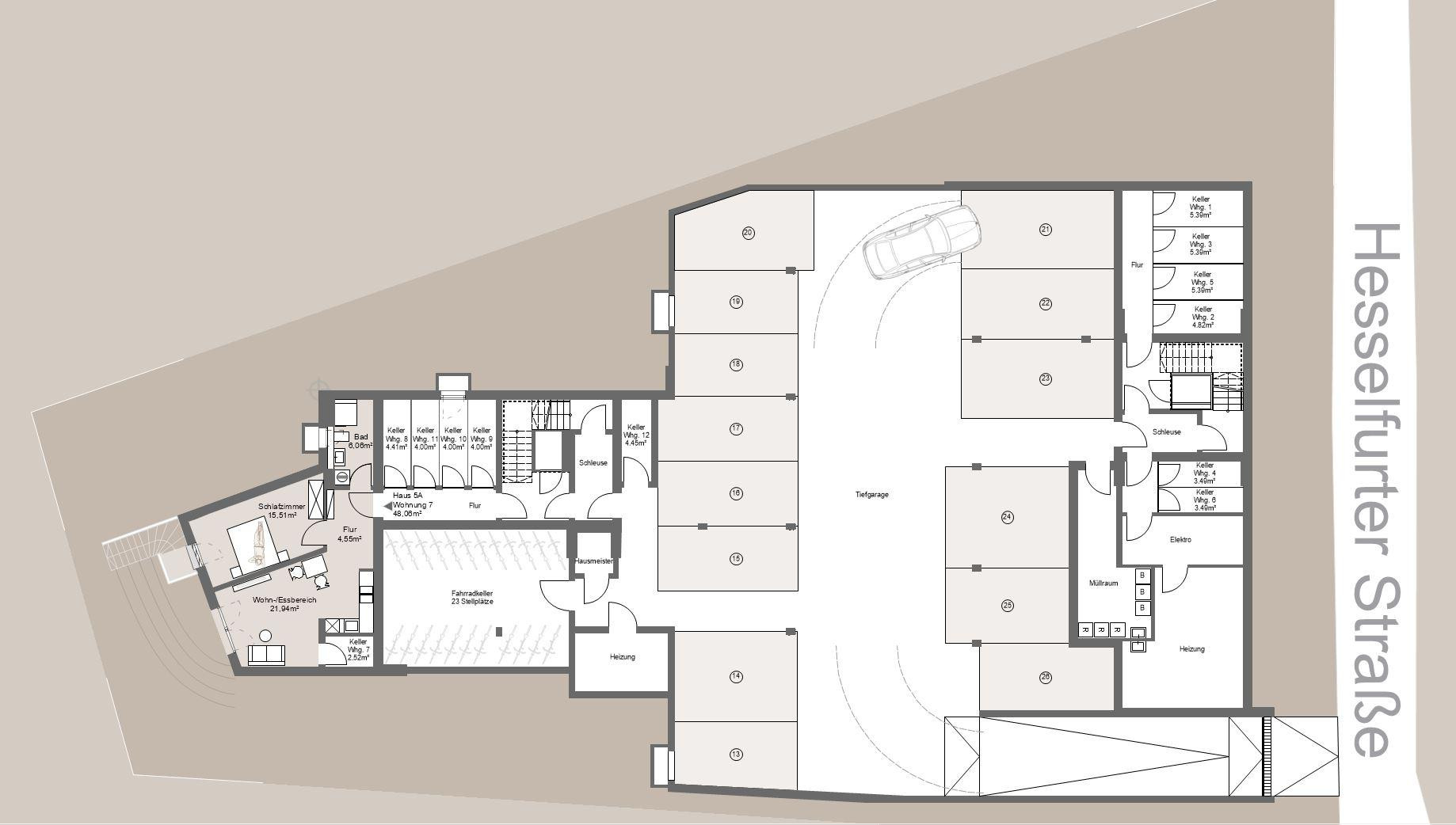 Neubau-Eigentumswohnung 2 Zimmer in Grafing b. München – 85567 Grafing bei München – Vorschaubild 6