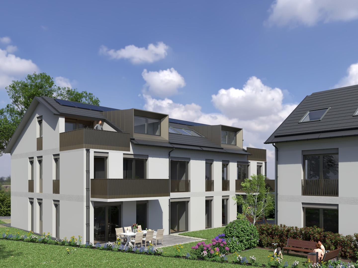 3-Zimmer Neubau-Eigentumswohnung in ruhiger Lage in Grafing b. München