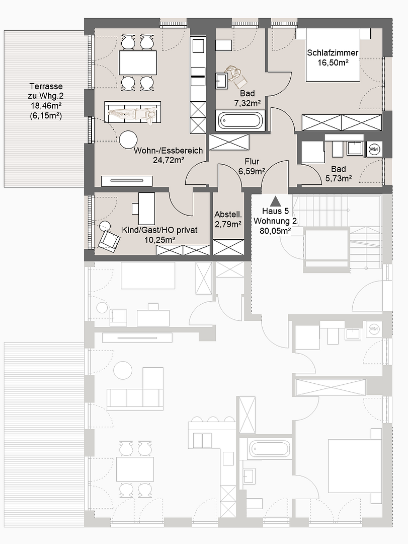3-Zimmer Neubau-Eigentumswohnung in ruhiger Lage in Grafing b. München – 85567 Grafing bei München – Vorschaubild 4