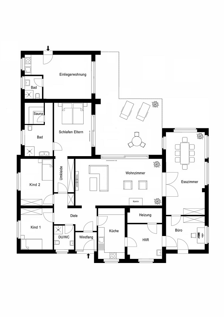Großzügiger Bungalow mit Einliegerwohnung – Quarrendorfer Weg 8, 21442 Toppenstedt – Vorschaubild 2