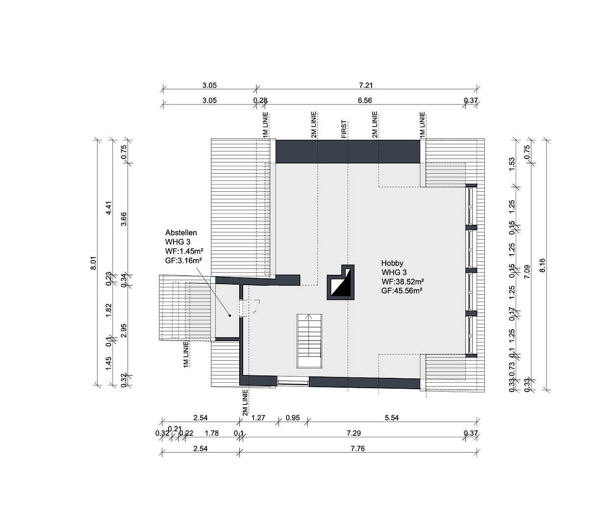 Besondere Maisonette-Wohnung (105m²) mit großer zusätzlicher 38m² Dachterrasse – Neustadt Kernstadt – Hindenburgerstr 96, 67433 Neustadt an der Weinstraße – Vorschaubild 13