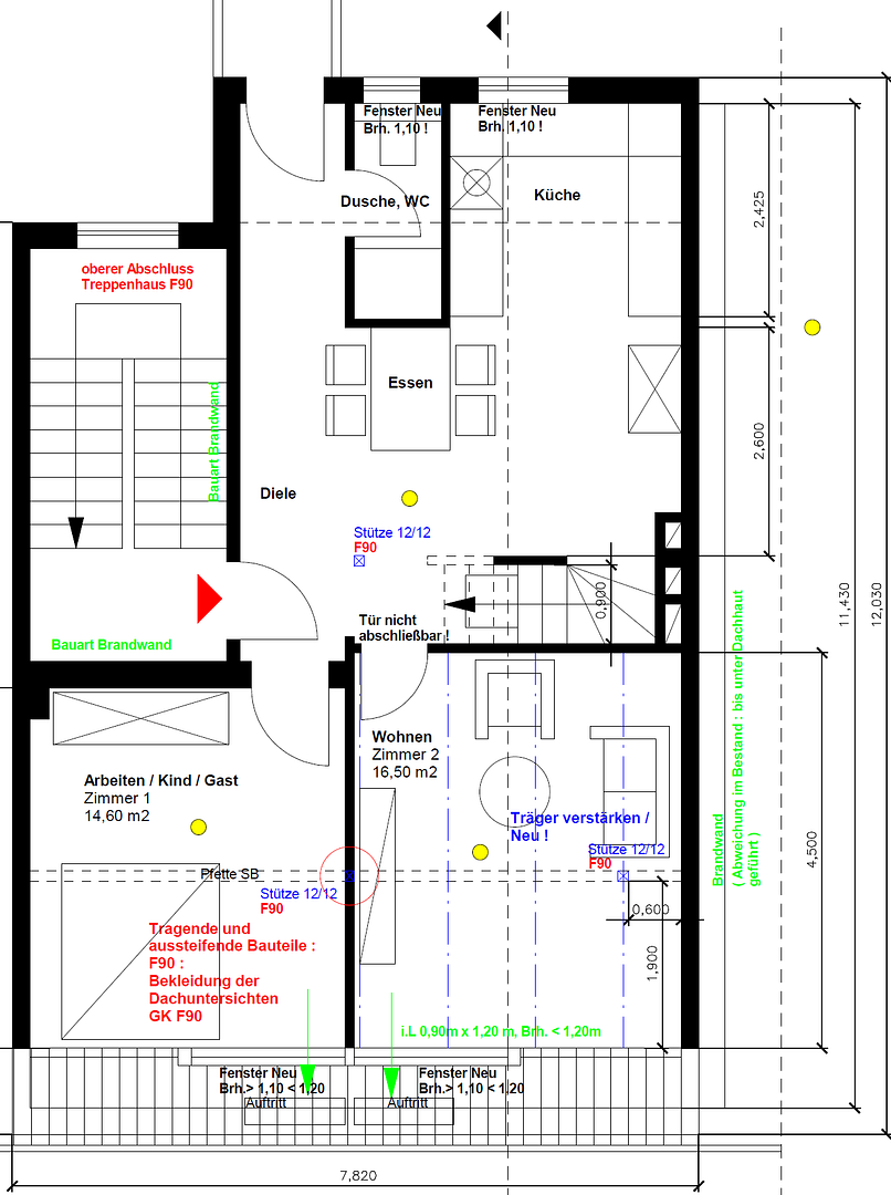 100.000 Euro Bonus! Attika Penthouse Jugendstil Maisonette Atelier 100 qm mit Dachterrasse – Ostwall 25, 44135 Dortmund(Mitte) – Vorschaubild 20