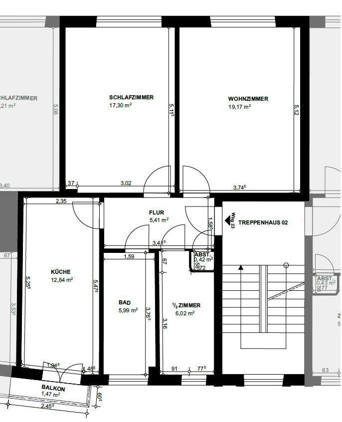 Lichtdurchflutete 2,5 Zimmer Wohnung courtagefrei in Winterhude – Lattenkamp 10, 22299 Hamburg(Winterhude) – Vorschaubild 7