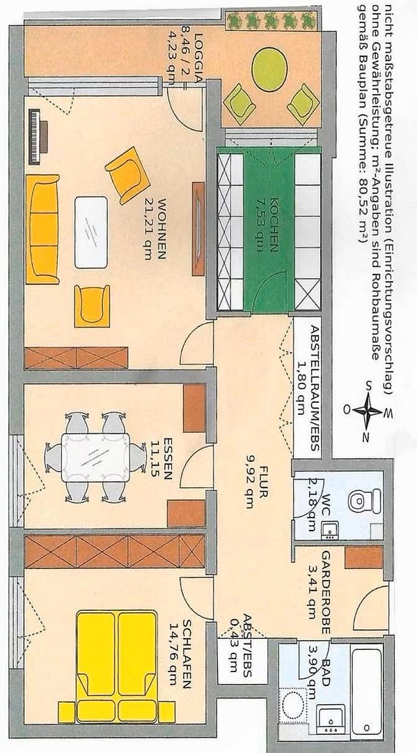 Großzügige helle 3 Zimmer Wohnung im Grünen von Hadern – Gelbhofstrasse 5, 81375 München Großhadern(Hadern) – Vorschaubild 2