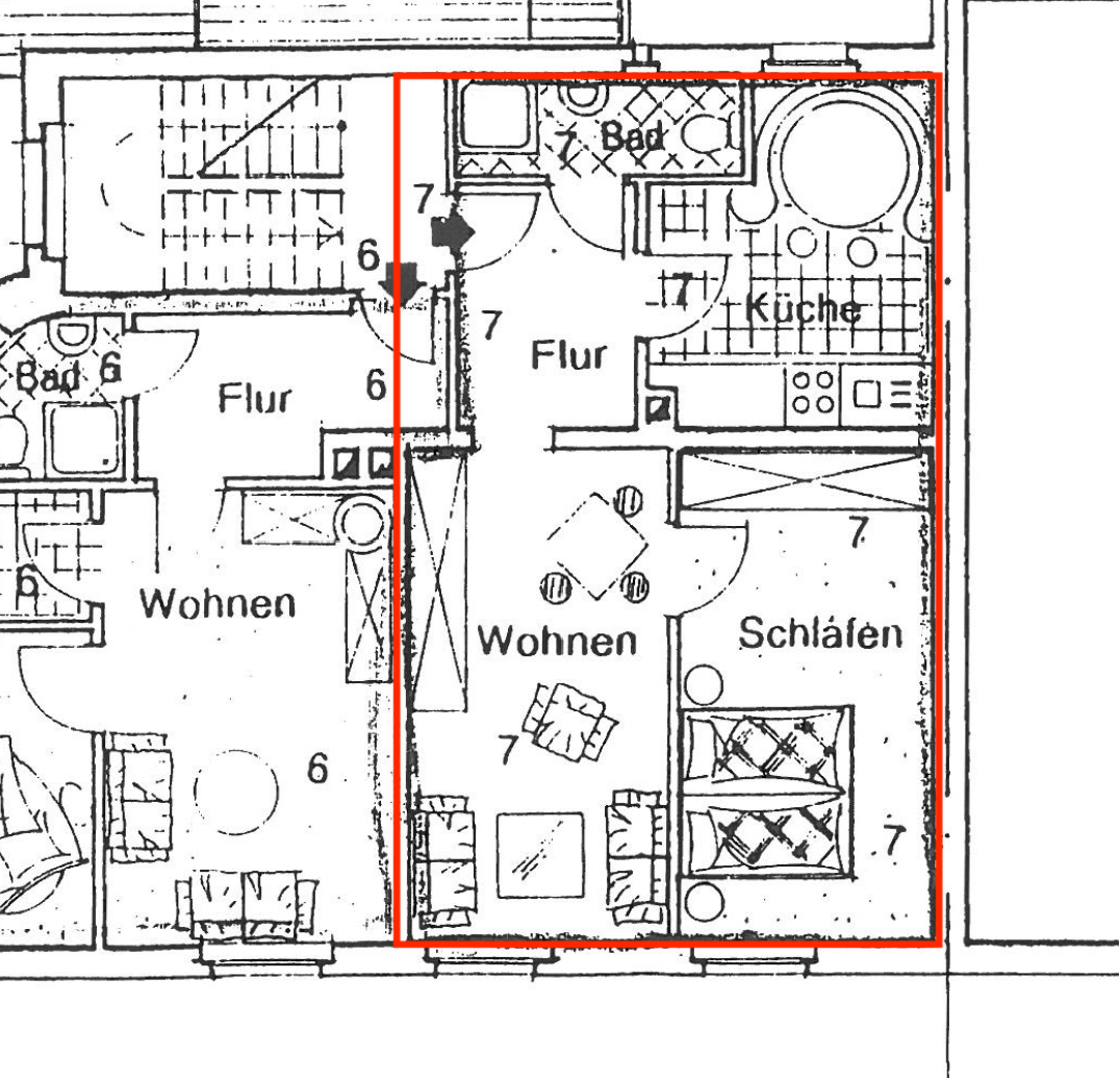 Gepflegte 2-Zimmer-Kapitalanlage mit 8,0% Rendite in Fürth-Ronhof – 90765 Fürth – Vorschaubild 6