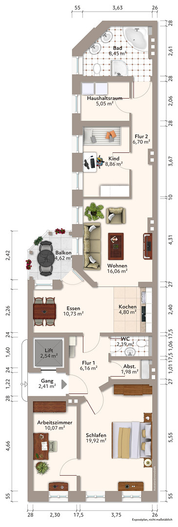 Provisionsfreie zentrale 4,5-Zi-Wohnung mit Balkon inmitten der Altstadt – Leibnizstraße 22, 39104 Magdeburg(Altstadt) – Vorschaubild 11