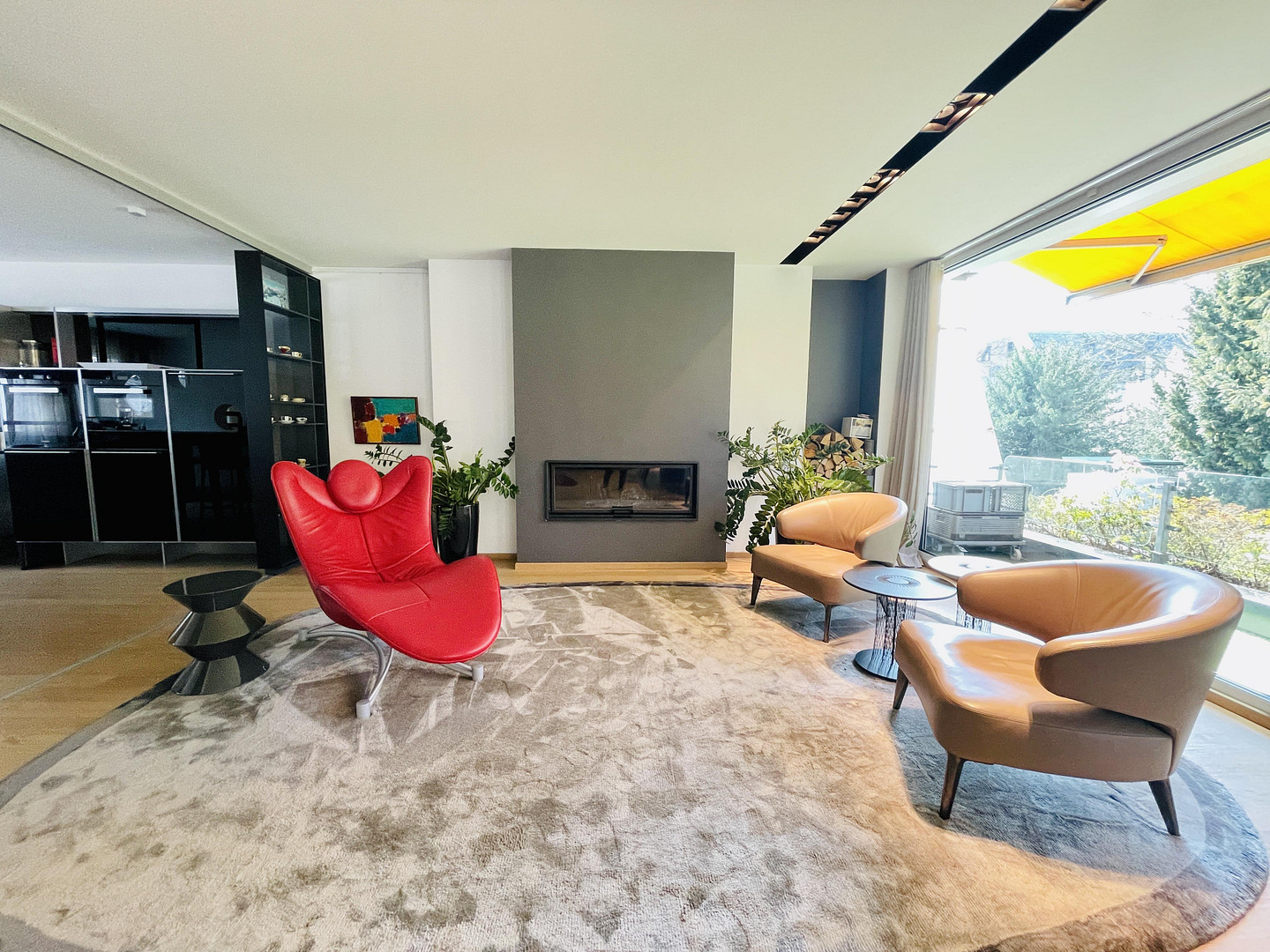 Designer Maisonette-Wohnung nähe Zoopark mit Blick ins Grüne, Fussbodenheizung, Kamin, Terrasse – Düsseldorf(Düsseltal) – Vorschaubild 2