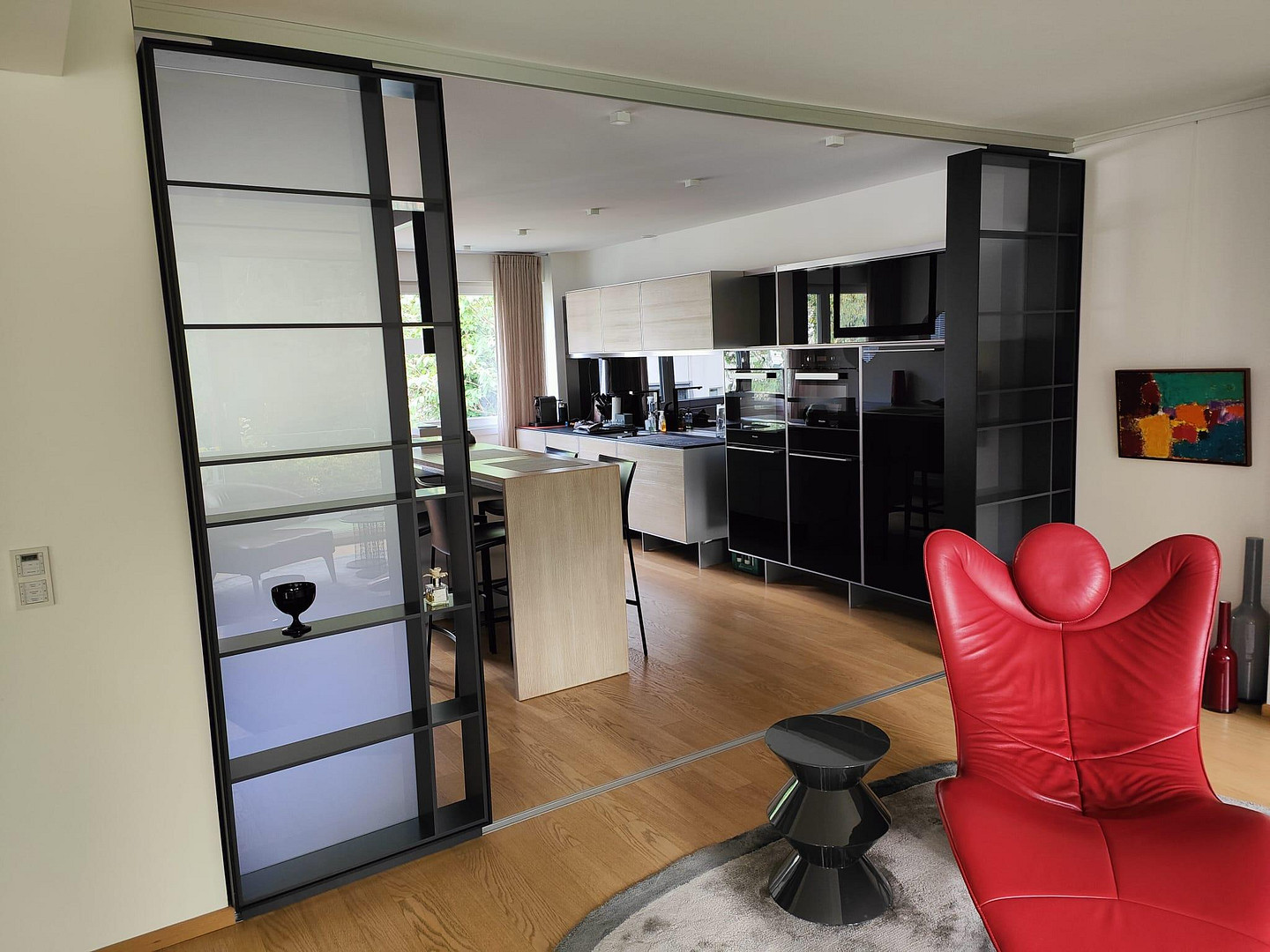 Designer Maisonette-Wohnung nähe Zoopark mit Blick ins Grüne, Fussbodenheizung, Kamin, Terrasse – Düsseldorf(Düsseltal) – Vorschaubild 3