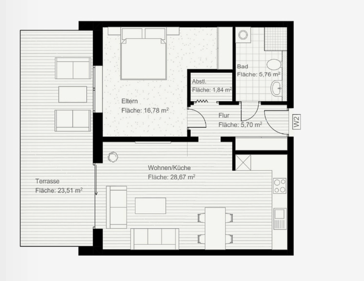 Virchow SIX- Traumhafte 2-Zimmerwohnung mit Balkon – Virchowstraße 6, 35578 Wetzlar – Vorschaubild 3