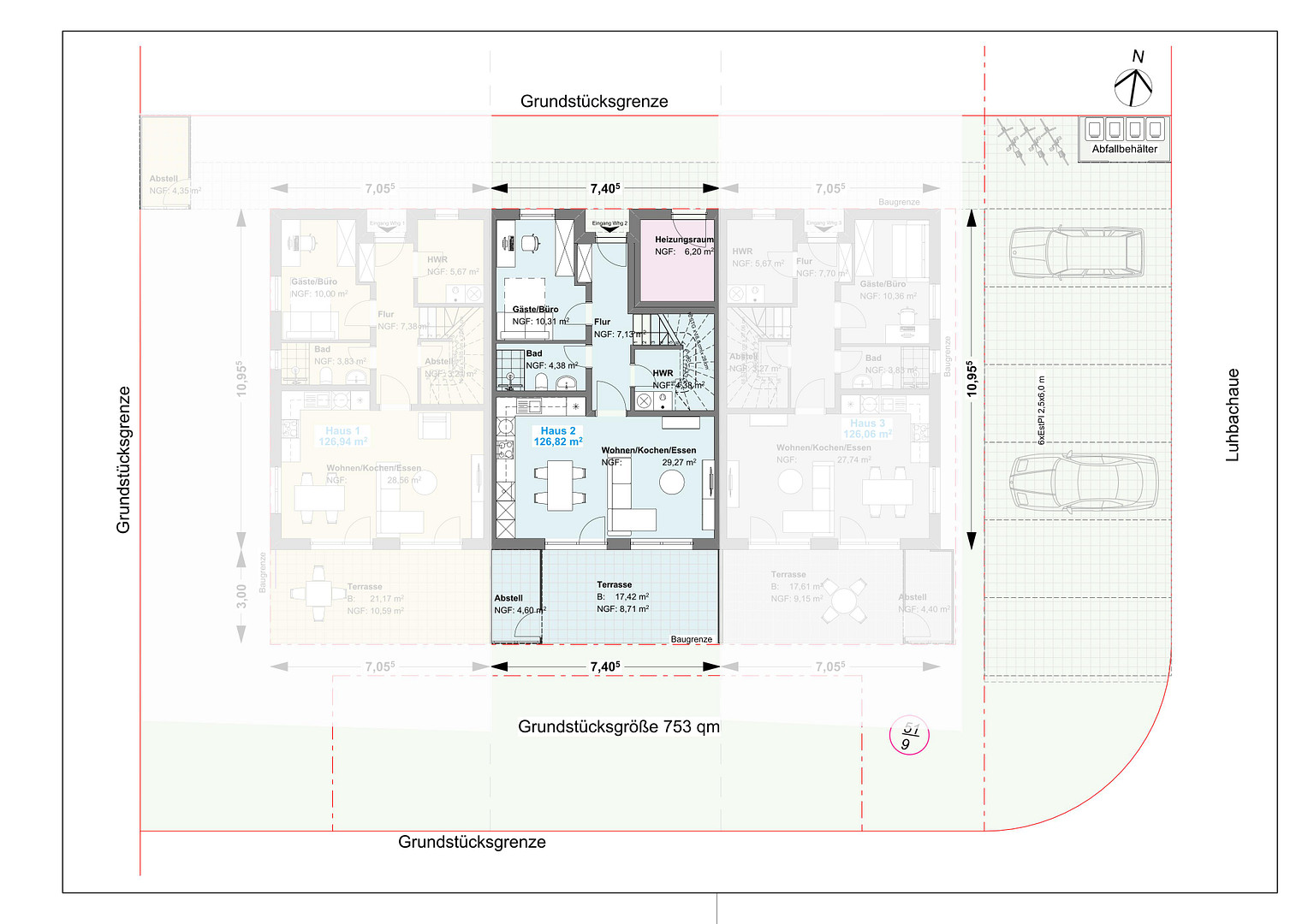 NEUBAU Reihenhaus in TOP Lage mit Ausbaureserve in Rosdorf – Rosdorf – Vorschaubild 11