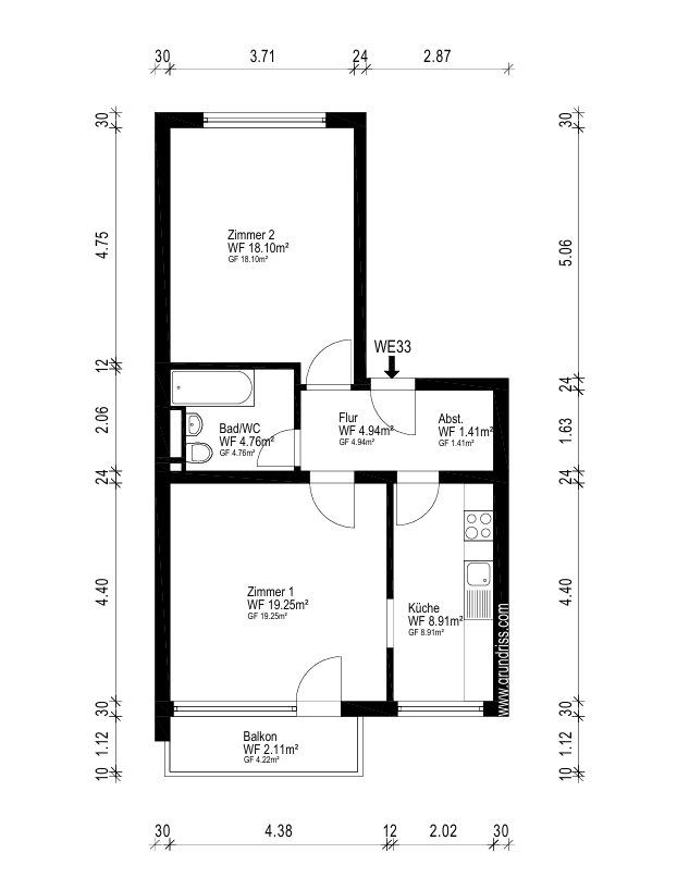 Kapitalanlage in München. 6% Rendite - Top vermiete 2-Zimmer WG - Kernsaniert (2026) mit Süd-Balkon – 81825 München - Trudering-Riem(Berg am Laim) – Vorschaubild 13