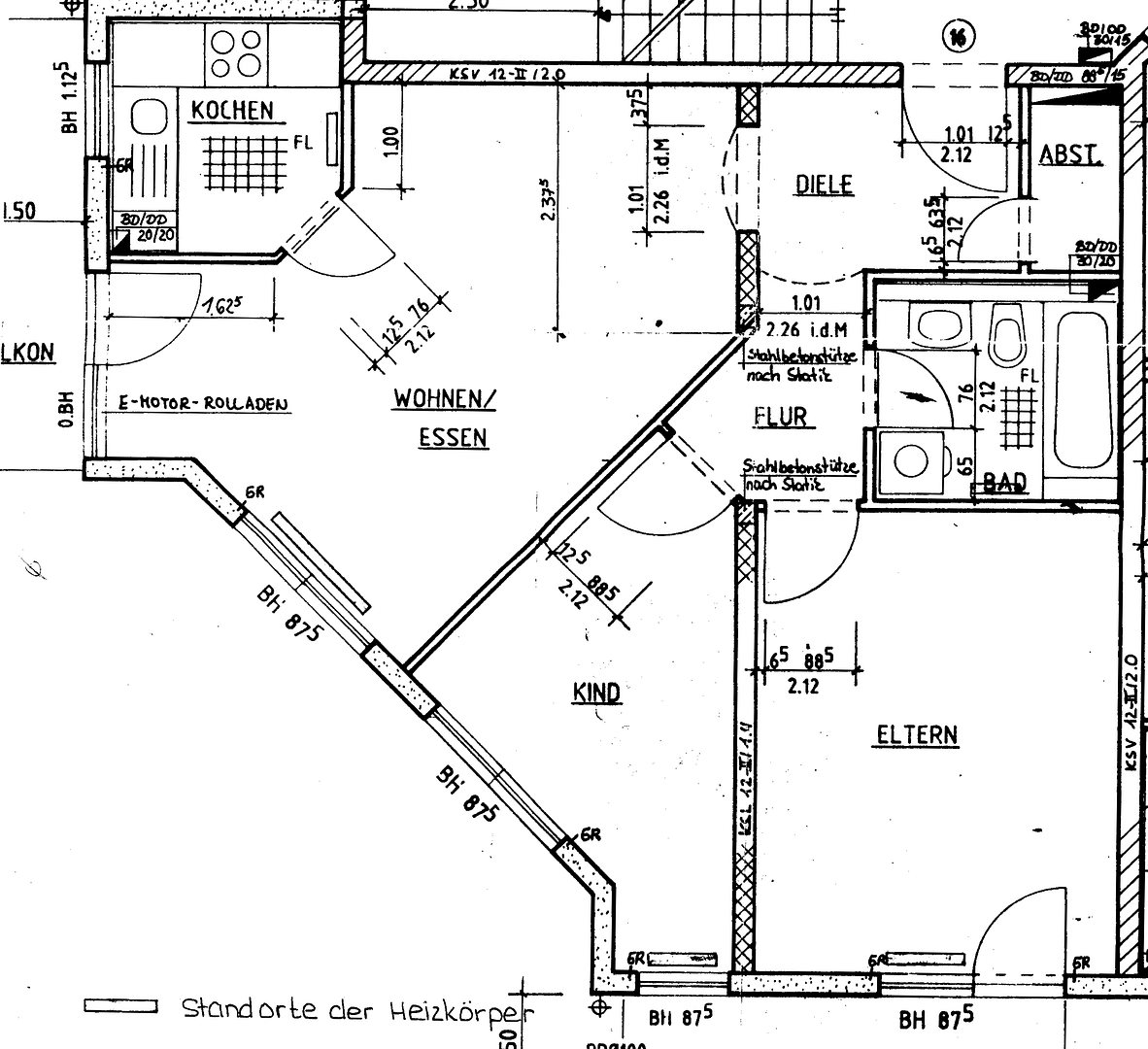 Helle, gemütliche 3 ZKB Wohnung mit 2 Balkonen, Tiefgaragenstellplatz und Aufzug – 67067 Ludwigshafen am Rhein(Maudach) – Vorschaubild 10