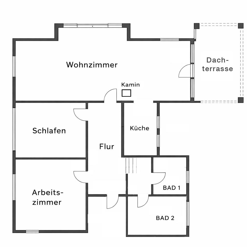 135 m² Altbauwohnung mit sonniger Dachterrasse in Aumühle – 21521 Aumühle – Vorschaubild 16