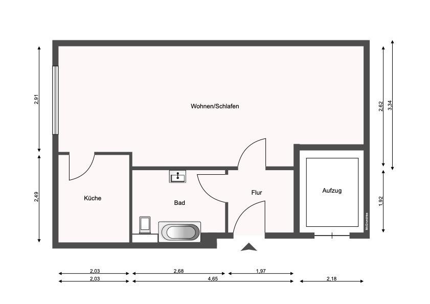 All-Inclusive - Möbliertes Apartment im Zentrum Süd-Ost von Leipzig (nähe Uni / Augustusplatz / HBF) – Foto 8