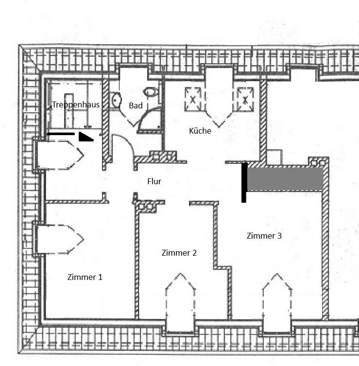 Charmante DG-Wohnung  - renoviert, mit neuer EBK und separatem Speicher in Lübeck – Schwartauer Allee 121, 23554 Lübeck(Holstentor Nord) – Vorschaubild 11