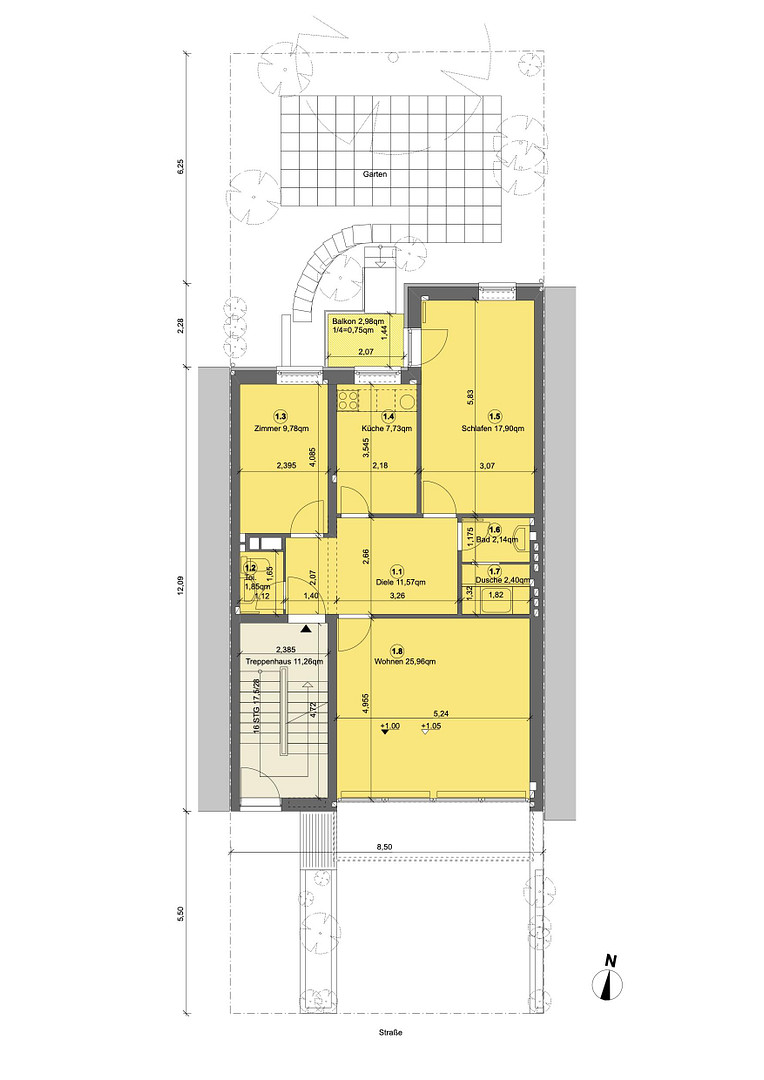 Erdgeschosswohnung in Alsternähe (Uhlenhorst) mit exklusiver Gartennutzung in Architektenhaus – Richterstraße 14, 22085 Hamburg(Uhlenhorst) – Vorschaubild 22