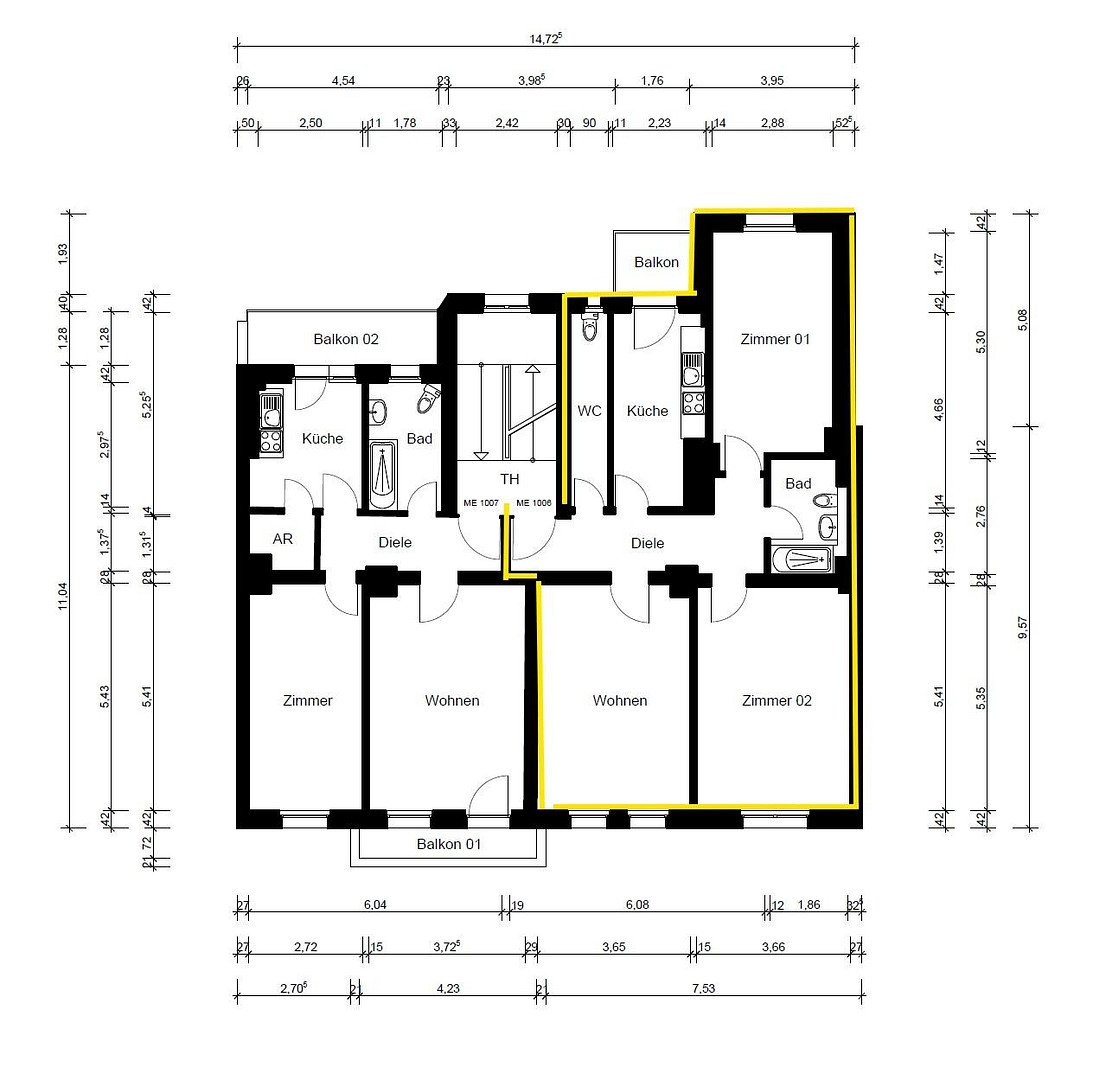 * Provisionsfrei! 3 Zimmer, top saniert, Balkon & Altbaucharme im Szeneviertel Gostenhof! * – Schreyerstraße 16, 90443 Nürnberg(Gostenhof) – Vorschaubild 16