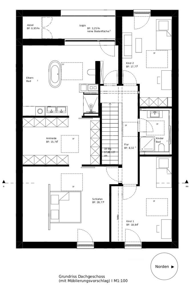Provisionsfreies KFW55 Ausbauhaus: Architekten 2FH trifft auf 750m² Natur mit Gestaltungsmöglichkeit – Rödermark(Bienengarten) – Vorschaubild 19