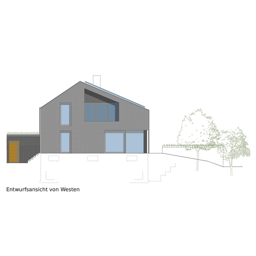 Provisionsfreies KFW55 Ausbauhaus: Architekten 2FH trifft auf 750m² Natur mit Gestaltungsmöglichkeit – Rödermark(Bienengarten) – Vorschaubild 2